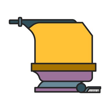 Vacuum cleaner vector icon.Color vector logo isolated on white background vacuum cleaner .