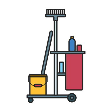 Vacuum cleaner vector icon.Color vector logo isolated on white background vacuum cleaner .