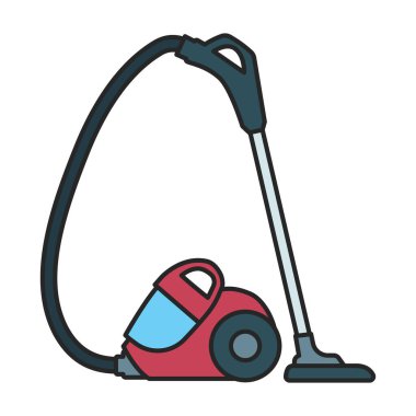 Vacuum cleaner vector icon.Color vector logo isolated on white background vacuum cleaner .