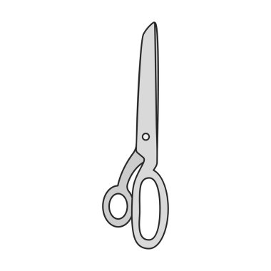 Scissor vector icon.Color vector logo isolated on white background scissor.