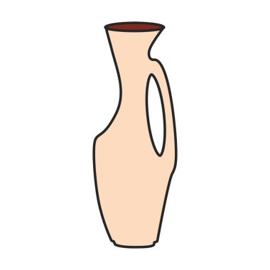 Pottery vase vector icon.Color vector logo isolated on white background pottery vase.