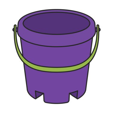 Bucket vector icon.Color vector logo isolated on white background bucket.