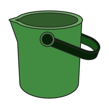 Bucket vector icon.Color vector logo isolated on white background bucket.