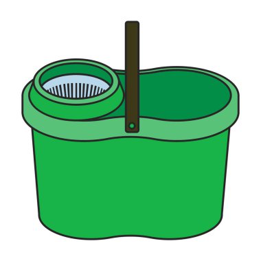 Bucket vector icon.Color vector logo isolated on white background bucket.