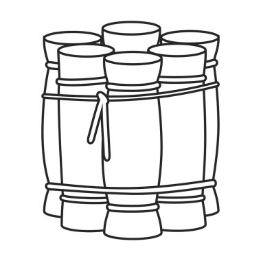 Stem sugar cane vector icon.Outline vector logo isolated on white background stem sugar cane.