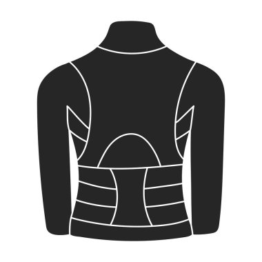 Bandaj vektör çizgi film logosu. Beyaz arkaplanda vektör illüstrasyon bandı. İzole edilmiş karikatür bandaj çizimi simgesi .