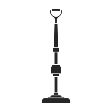 Vacuum cleaner vector black icon. Vector illustration electric vacuum on white background. Isolated black illustration logo of cleaner.