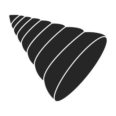 Shell sea vector black icon. Vector illustration sea shell on white background. Isolated black illustration logo of seashell.