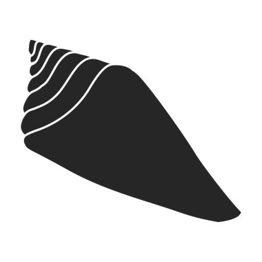 Shell sea vector black icon. Vector illustration sea shell on white background. Isolated black illustration logo of seashell.