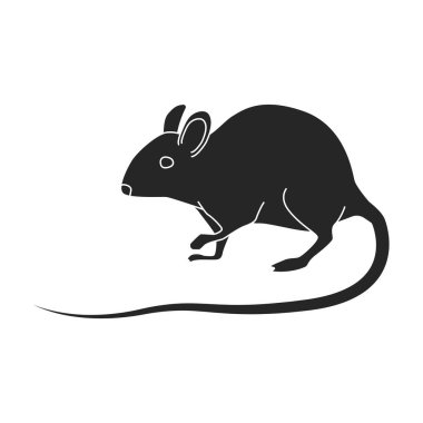 Mouse vector icon.Black vector logo isolated on white background mouse.