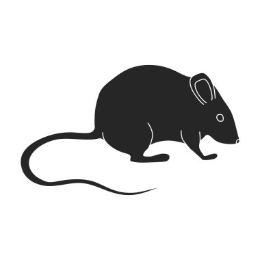 Mouse vector icon.Black vector logo isolated on white background mouse.