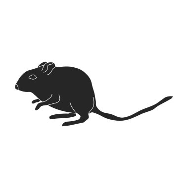 Mouse vector icon.Black vector logo isolated on white background mouse.