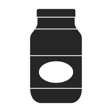 Sauce mayonnaise vector icon.Black vector logo isolated on white background sauce mustard .