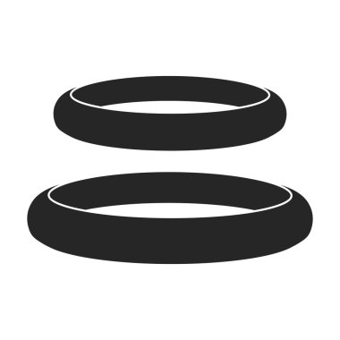 Wedding ring vector icon.Black vector logo isolated on white background wedding ring .