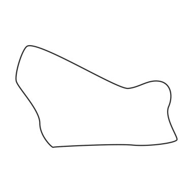 Taş vektör simgesi. Taslak vektör logosu beyaz arkaplan taşında izole edildi.