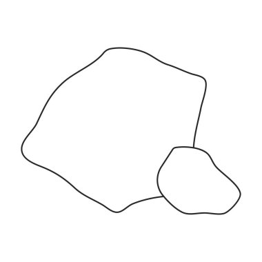 Taş vektör simgesi. Taslak vektör logosu beyaz arkaplan taşında izole edildi.