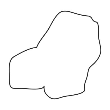 Taş vektör simgesi. Taslak vektör logosu beyaz arkaplan taşında izole edildi.