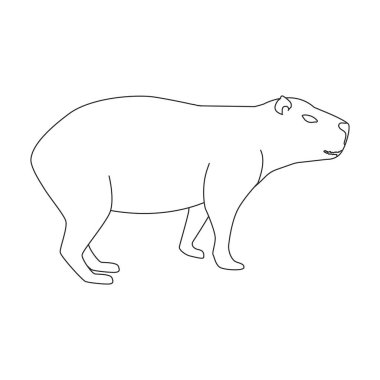 Rat vector icon.Outline vector logo isolated on white background rat.