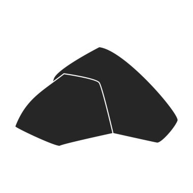 Stone vector icon.Black vector icons isolated on white background stone.