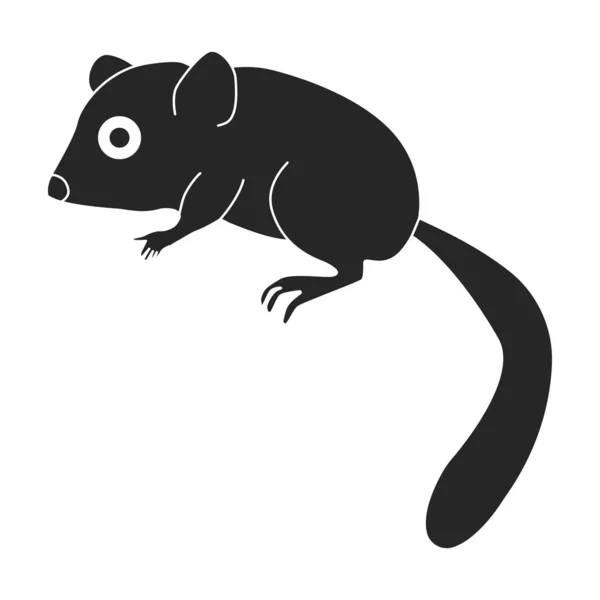 Rat Vector Icon Black Vector Icons Isolated White Background Rat — Stock Vector