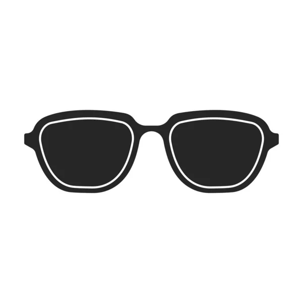 Sunglass Vector Icon Black Vector Icons Isolated White Background Sunglass — Stock vektor