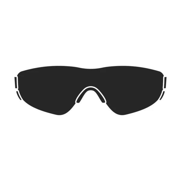 Sunglass Vector Icon Black Vector Icons Isolated White Background Sunglass — Διανυσματικό Αρχείο