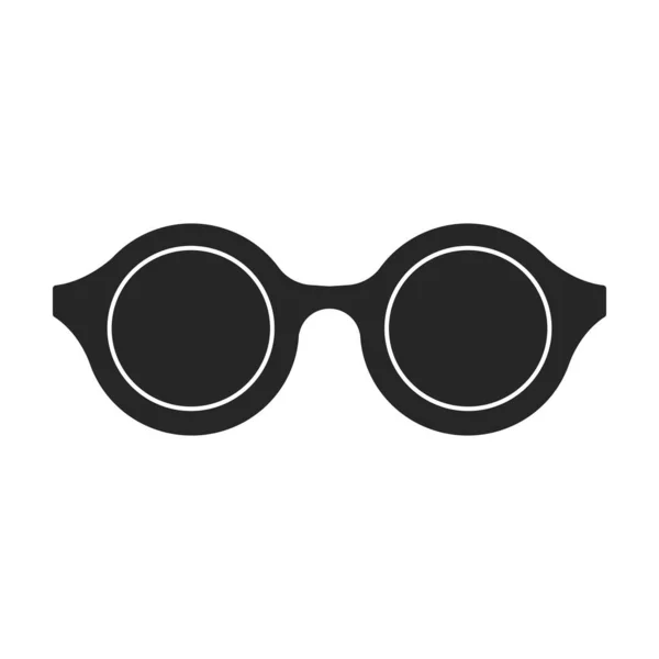 Sunglass Vector Icon Black Vector Icons Isolated White Background Sunglass — Wektor stockowy