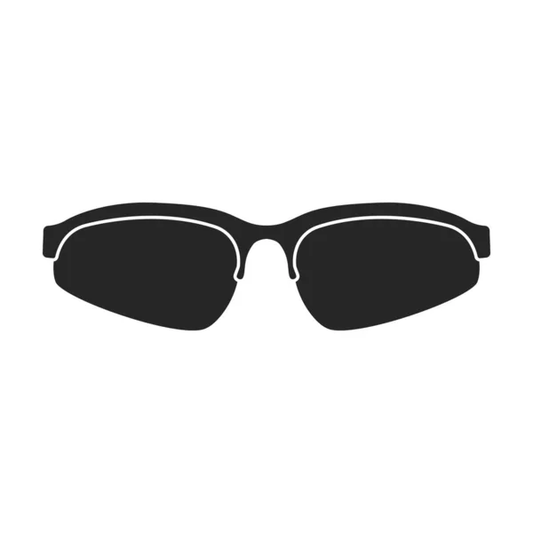Sunglass Vector Icon Black Vector Icons Isolated White Background Sunglass — 스톡 벡터