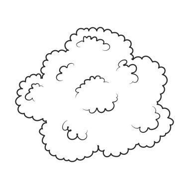 Broccoli vector icon. Outline vector icons isolated on white background broccoli.