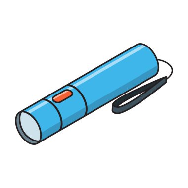 El feneri izometrik vektör simgesi. Renkli vektör logosu beyaz arkaplan fenerinde izole edildi.