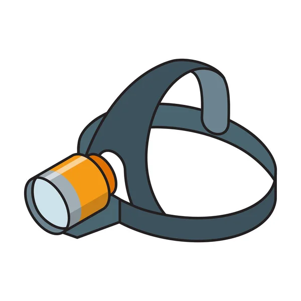 Taschenlampe Isometrischen Vektor Icon Color Vektor Logo Isoliert Auf Weißem — Stockvektor