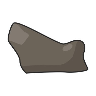 Taş vektör simgesi. Beyaz arkaplan taşında izole edilmiş renk vektör logosu.
