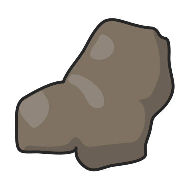 Taş vektör simgesi. Beyaz arkaplan taşında izole edilmiş renk vektör logosu.