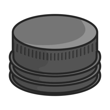 Cap şişe vektör simgesi. Renkli vektör logosu beyaz arka plan kapağı şişesinde izole edilmiş..