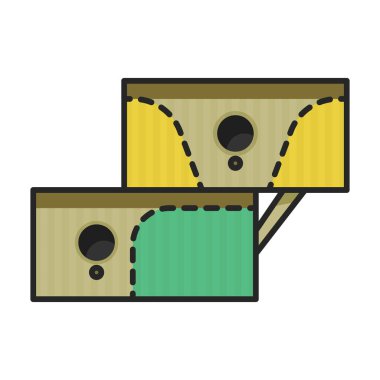 Kuş evi vektör simgesi. Beyaz arka plan kuş evinde renk vektör logosu izole edildi.
