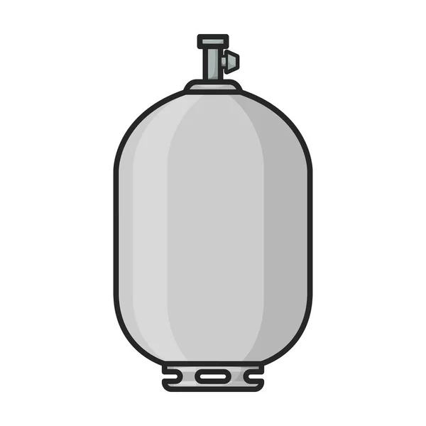 Logotipo Vector Botella Gas Icon Color Aislado Botella Gas Fondo — Vector de stock