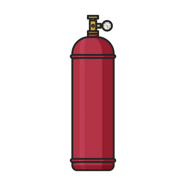 Logotipo Vector Botella Gas Icon Color Aislado Botella Gas Fondo — Archivo Imágenes Vectoriales