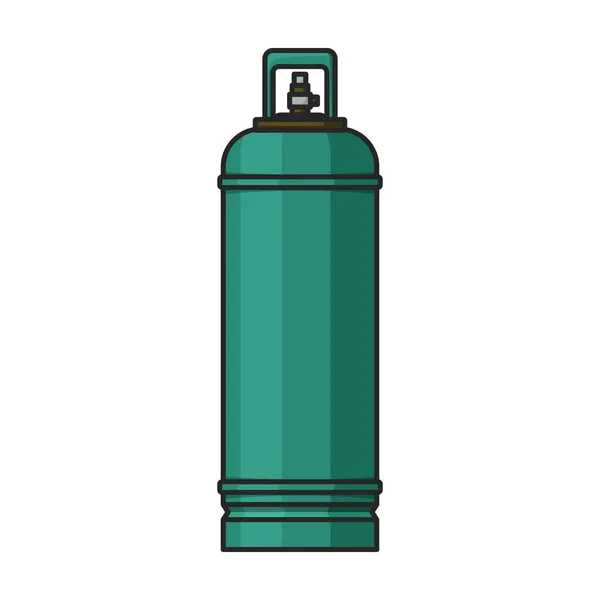 Χρώμα Vector Λογότυπο Απομονωμένο Λευκό Μπουκάλι Αερίου Υποβάθρου — Διανυσματικό Αρχείο