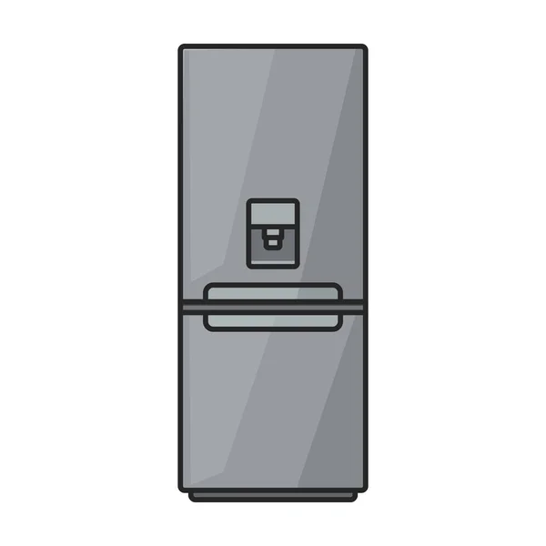 キッチン冷蔵庫ベクトルのアイコン 白い背景に隔離されたカラーベクトルのロゴキッチン冷蔵庫 — ストックベクタ