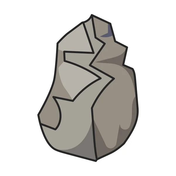Ikona Wektora Kamienia Logo Wektora Koloru Izolowane Białym Tle Kamienia — Wektor stockowy