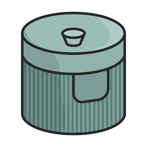 キャップボトルのアイコン白い背景キャップボトルに隔離されたカラーベクトルのロゴ — ストックベクタ
