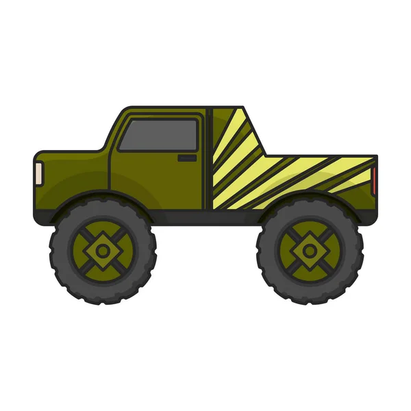 Monster Truck Wektor Ikony Kolor Wektor Logo Izolowane Białym Tle — Wektor stockowy