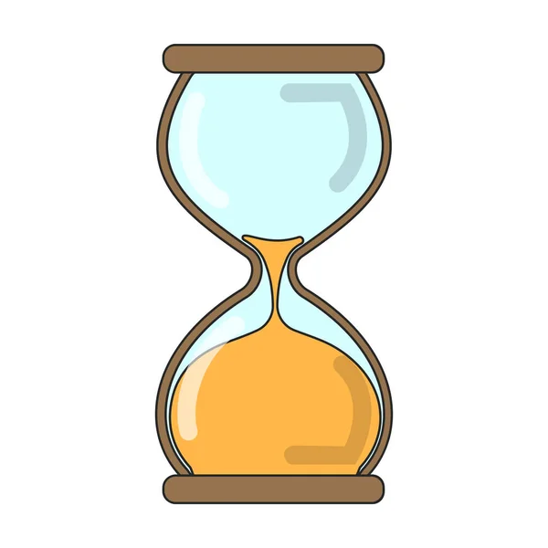 Пісочний Годинник Вектор Значок Кольоровий Векторний Логотип Ізольовано Білому Фоні — стоковий вектор