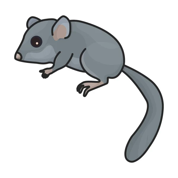 大鼠矢量图标 白色背景大鼠上分离的彩色矢量标识 — 图库矢量图片