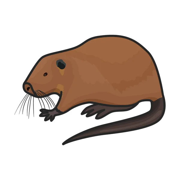 Rat Vector Icon Color Vector Logo Geïsoleerd Witte Achtergrond Rat — Stockvector
