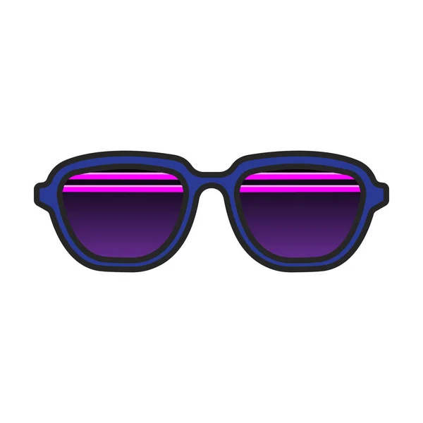 Sunglass Vector Icon Color Vector Logo Isolated White Background Sunglass — 스톡 벡터