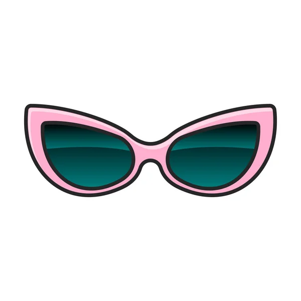 Sonnenbrille Vektor Icon Color Vektor Logo Isoliert Auf Weißem Hintergrund — Stockvektor