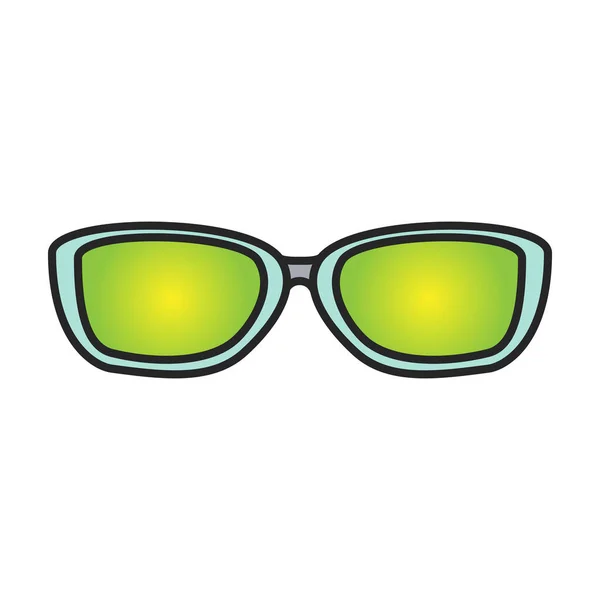 Logotipo Vector Vidrio Solar Icon Color Aislado Sobre Fondo Blanco — Vector de stock