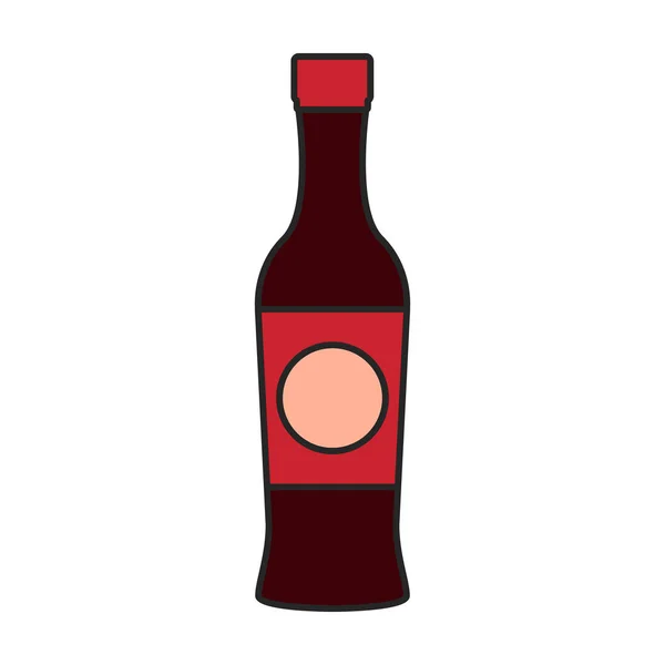 Icône Vecteur Moutarde Sauce Logo Vecteur Couleur Isolé Sur Fond — Image vectorielle