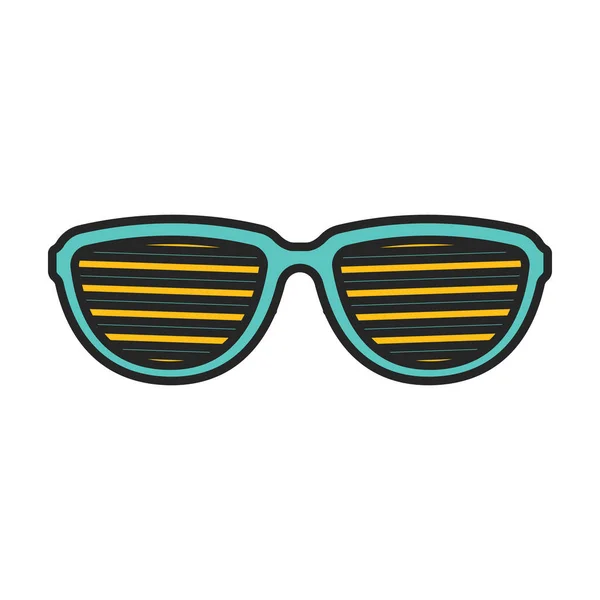 Sunglass Vector Icon Color Vector Logo Isolated White Background Sunglass — 스톡 벡터
